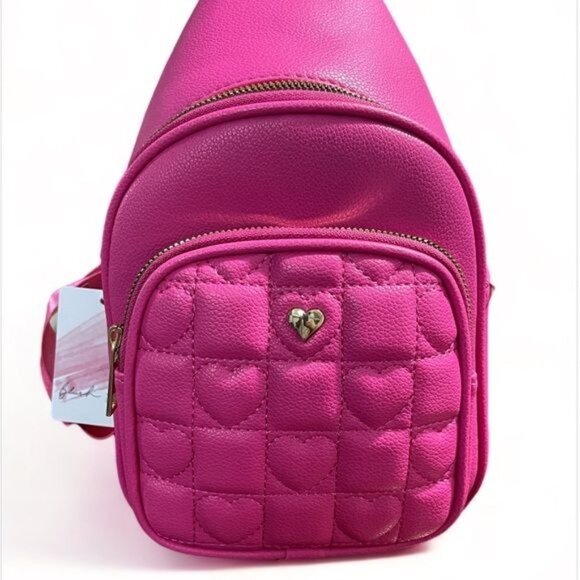 PETA APPROVED VEGAN Pink Handbag with Double Compartment and Zipper, New - Picture 4 of 7